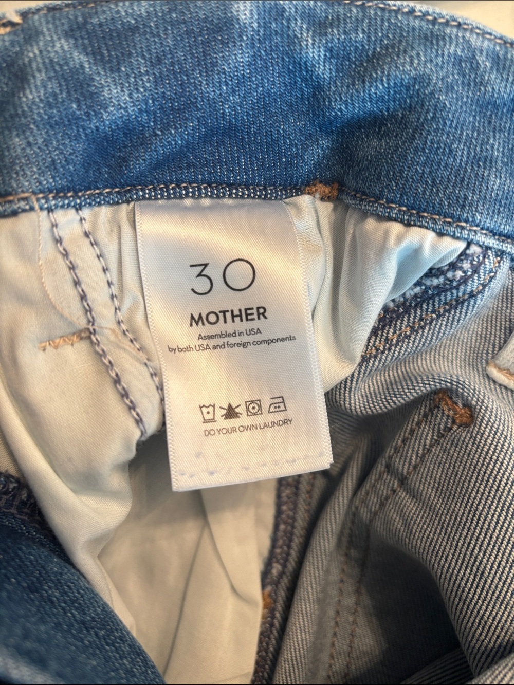 NWT Mother sz 30 zip fly jeans - Picture 7 of 7